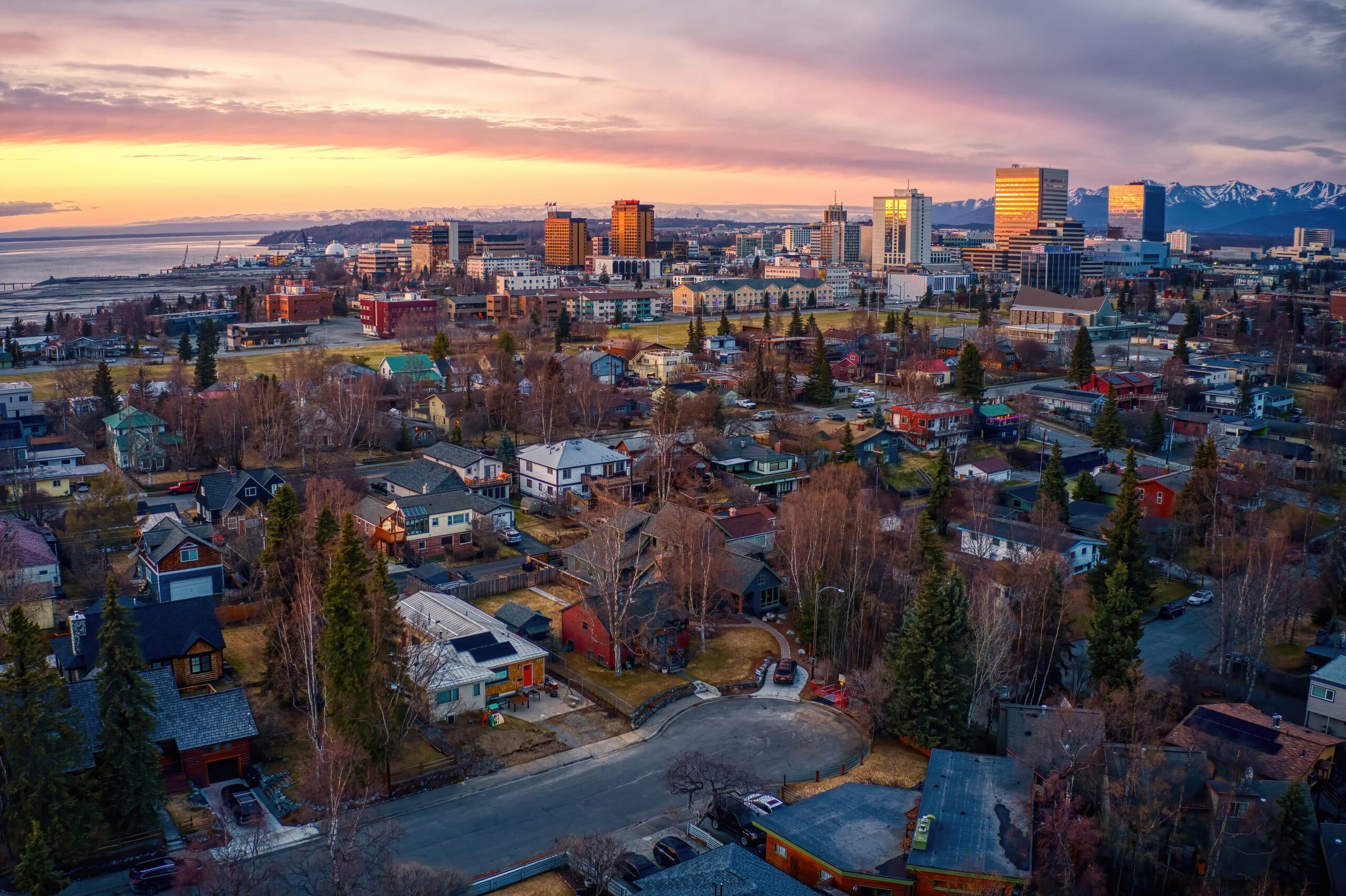 Picture of downtown anchorage Alaska