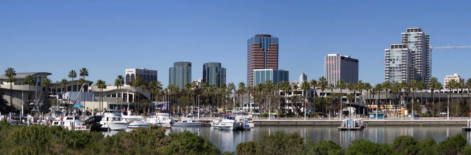Long Beach California marina view